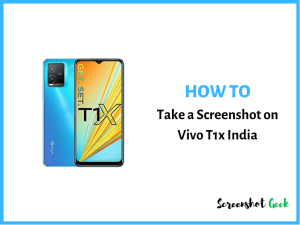 How to take a screenshot on Vivo T1x India