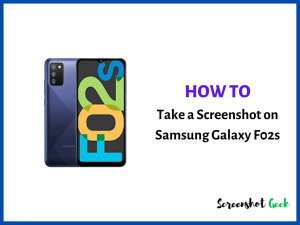 How to Take a Screenshot on Samsung Galaxy F02s