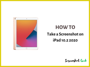 How to Take a Screenshot on iPad 10.2 2020