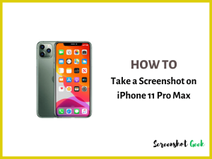 How to Take a Screenshot on iPhone 11 Pro Max