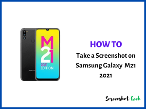 How to Take a Screenshot on Samsung Galaxy M21 2021