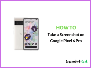 How to Take a Screenshot on Google Pixel 6 Pro
