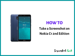 How to Take a Screenshot on Nokia C1 2nd Edition