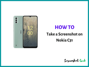 How to Take a Screenshot on Nokia C31
