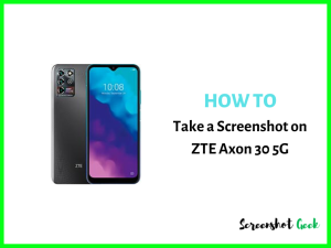 How to Take a Screenshot on ZTE Blade V30 Vita