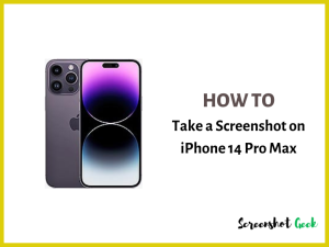 How to Take a Screenshot on iPhone 14 Pro Max