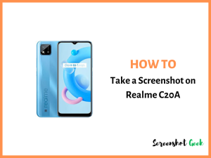 How to Take a Screenshot on Realme C20A