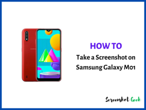 How to Take a Screenshot on Samsung Galaxy M01