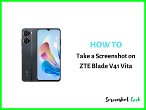 How to Take a Screenshot on ZTE Blade V41 Vita