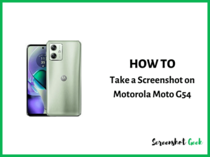 How to Take a Screenshot on Motorola Moto G54