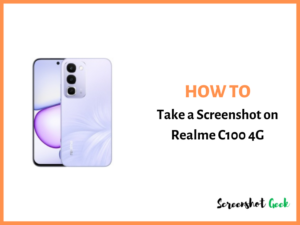 How to Take a Screenshot on Realme C100