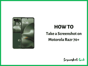 How to Take a Screenshot on Motorola Razr 70 Plus