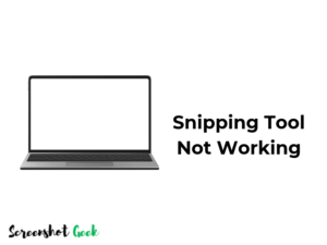 Snipping Tool Not Working on Windows 11